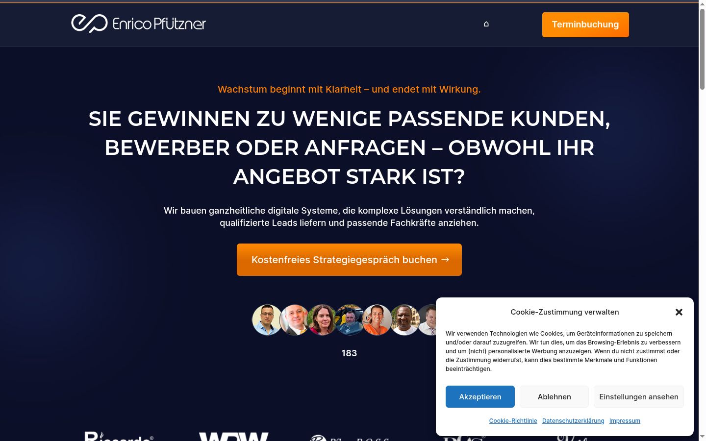 Zrzut ekranu banera zgody wyświetlanego przed jakąkolwiek interakcją