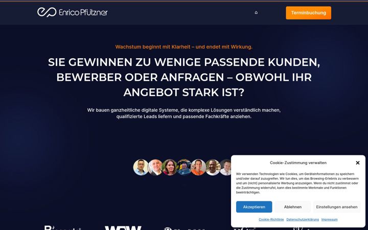 Captura de ecrã de enricopfuetzner.de