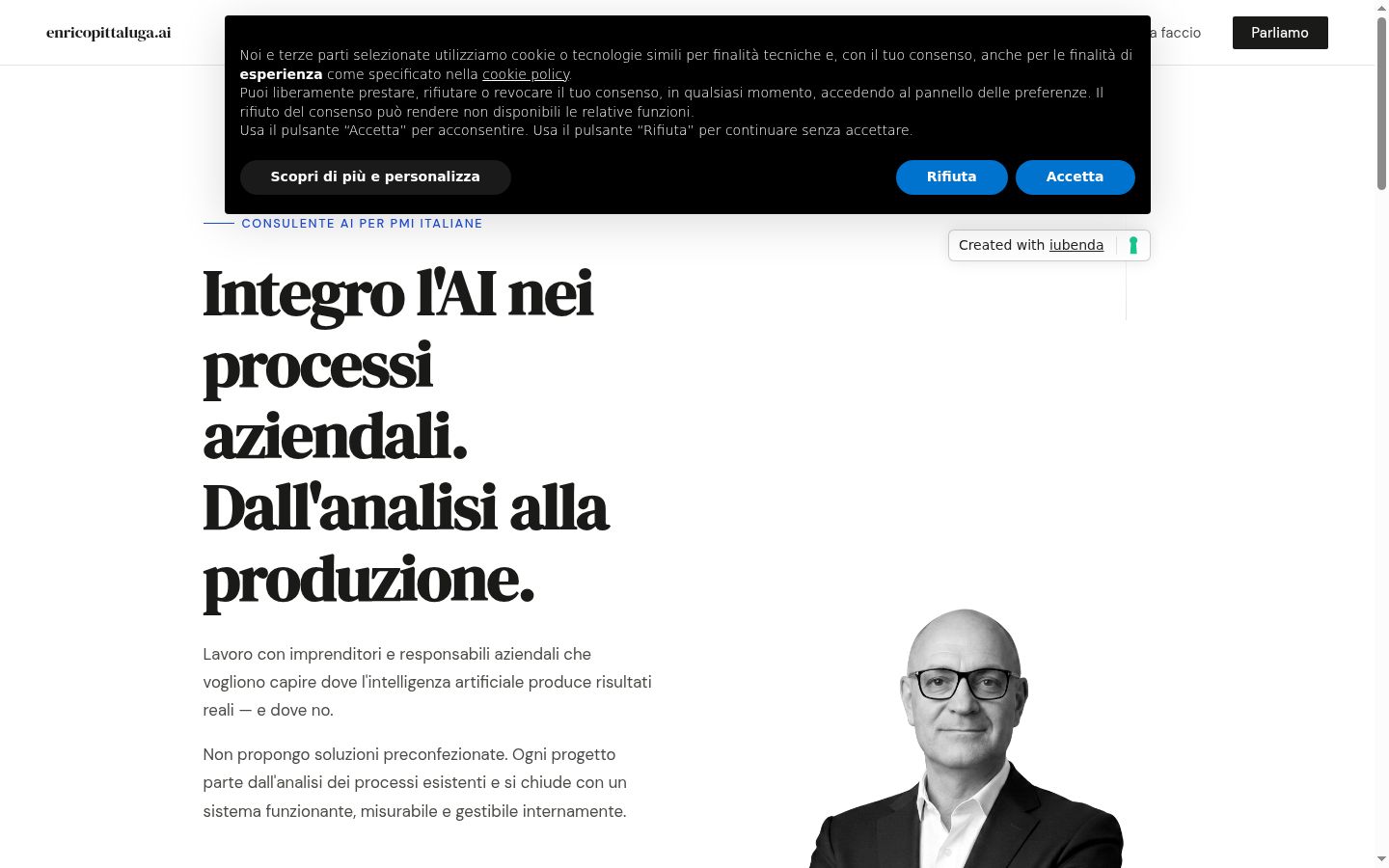Screenshot tal-banner tal-kunsens muri qabel kwalunkwe interazzjoni
