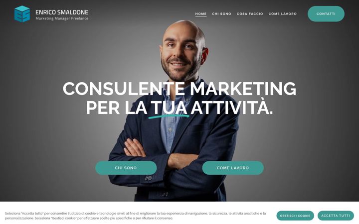 Screenshot of enricosmaldone.com