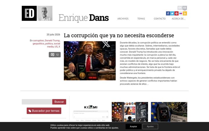 Screenshot of enriquedans.com