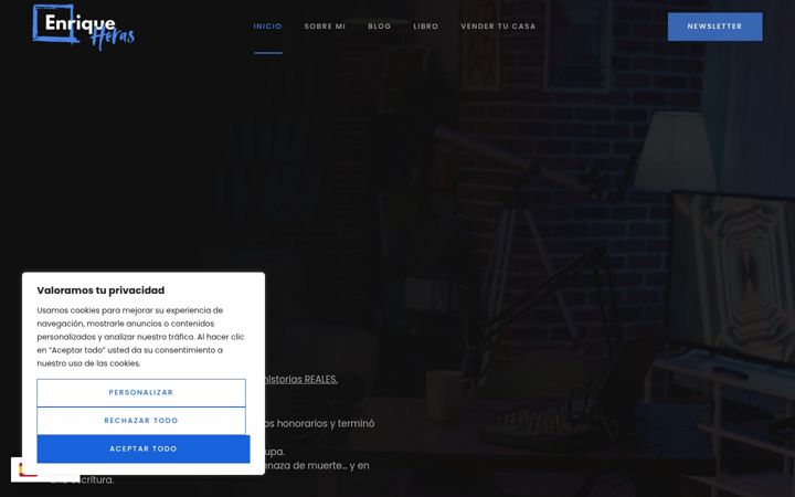 Screenshot of enriqueheras.com