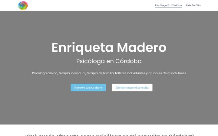 Screenshot του enriquetamadero.es