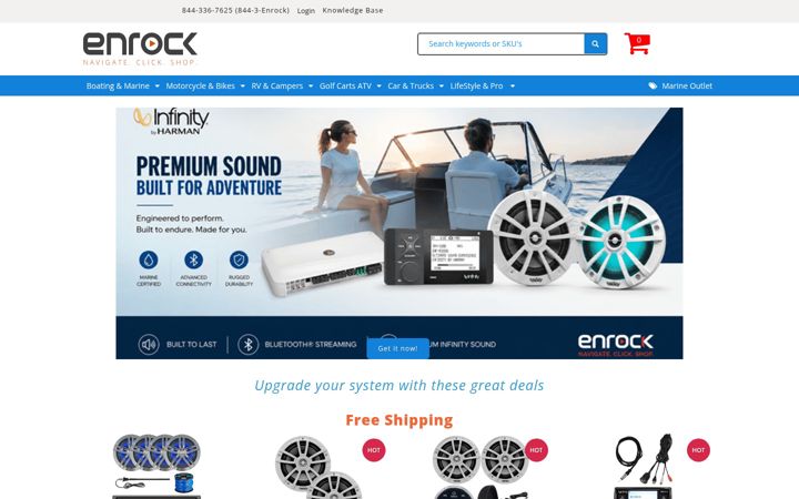Screenshot of enrock.com