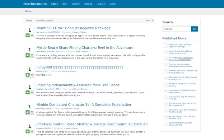 Screenshot of enrollbookmarks.com