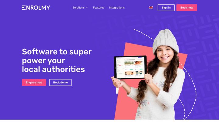 Screenshot of enrolmy.com