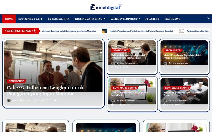 Screenshot of enrootdigital.com