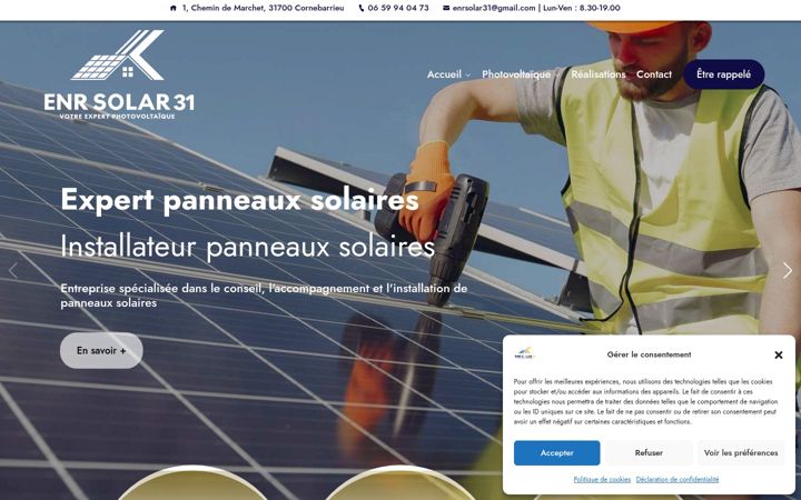 Screenshot of enrsolar31.fr