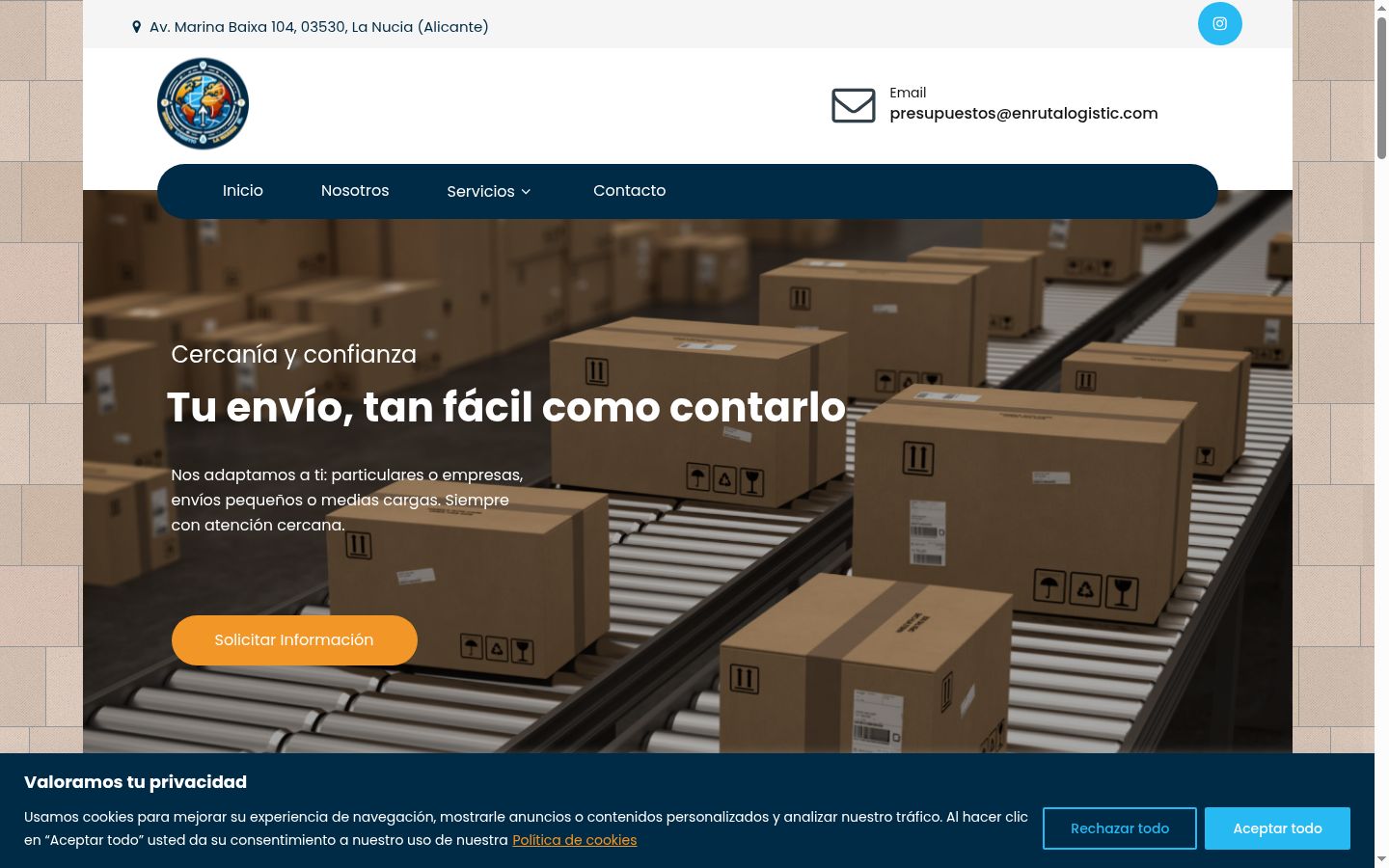 Screenshot tal-banner tal-kunsens muri qabel kwalunkwe interazzjoni