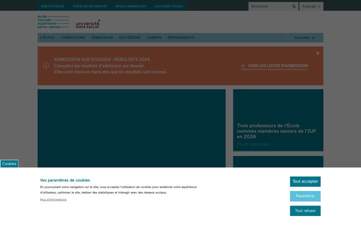 Screenshot of ens-paris-saclay.fr