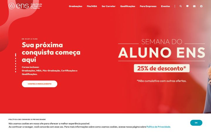 Screenshot of ens.edu.br