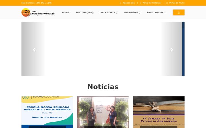 Screenshot von ensaparecida.com.br
