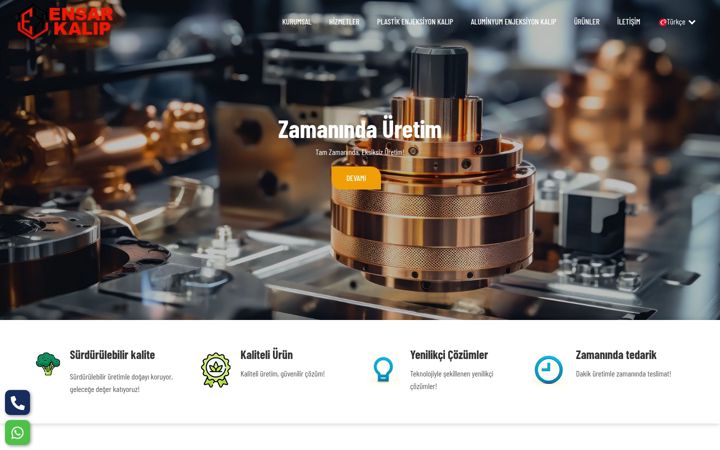 Screenshot of ensarplastikkalip.com.tr