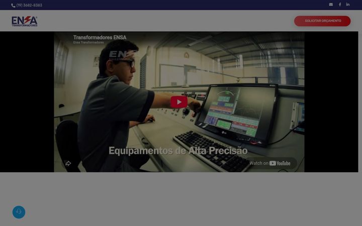 Screenshot von ensatransformadores.com.br