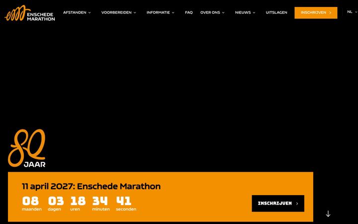 Ekrano kopija enschedemarathon.nl