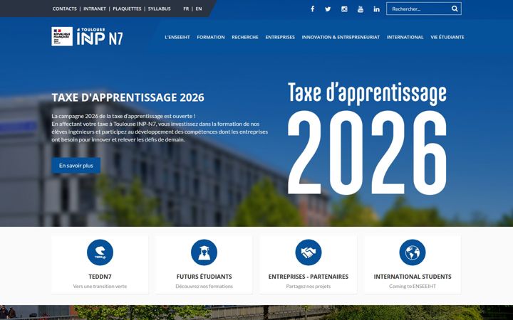 Screenshot of enseeiht.fr