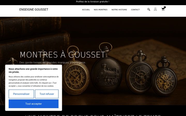 Screenshot of enseigne-gousset.fr