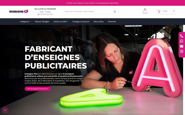 Screenshot di enseigneplus.fr