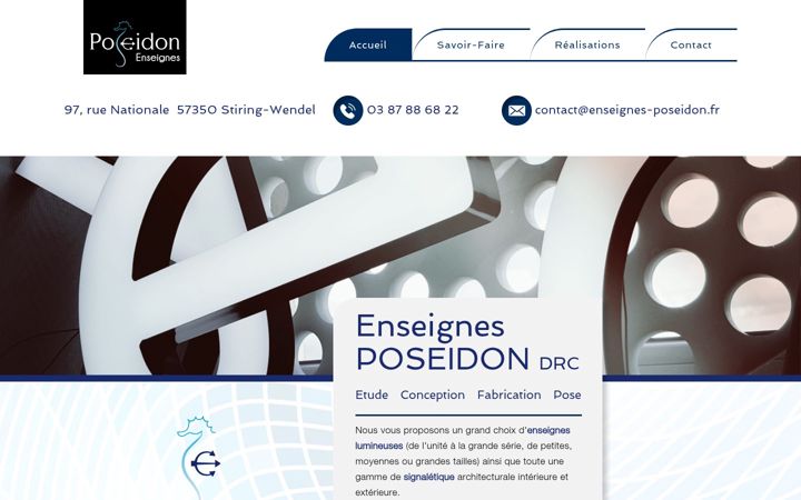 Screenshot di enseignes-poseidon.fr