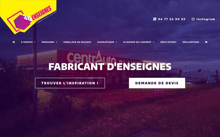 Screenshot di enseignes-rhone-alpes.fr