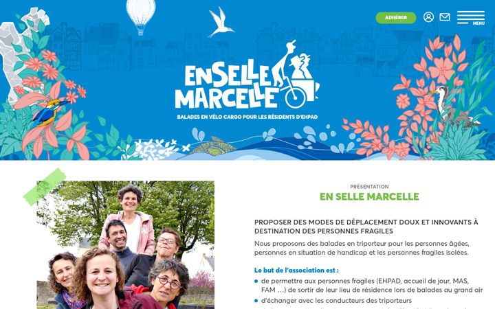 Screenshot di ensellemarcelle.fr