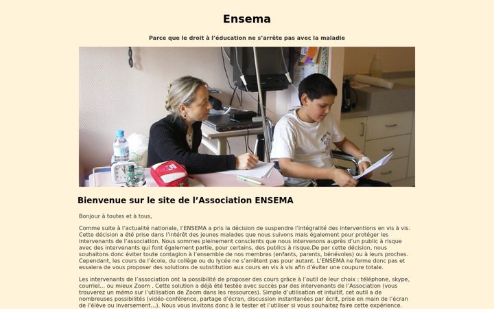 Screenshot di ensema.fr
