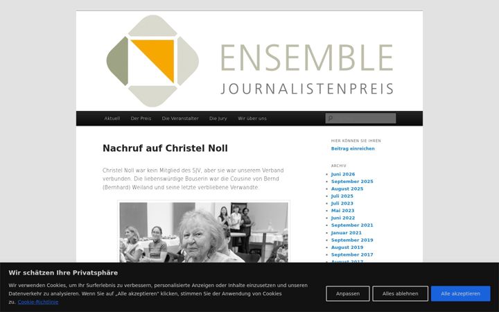 Skjermbilde av ensemble-preis.eu