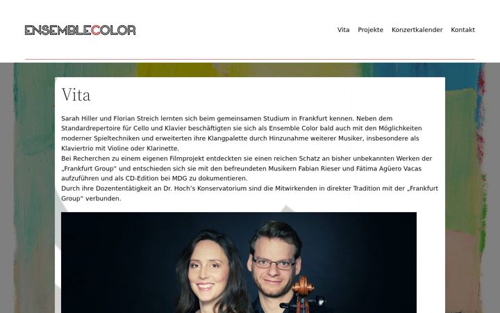 Captura de pantalla de ensemblecolor.de