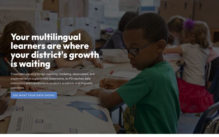 Captură de ecran a ensemblelearning.org