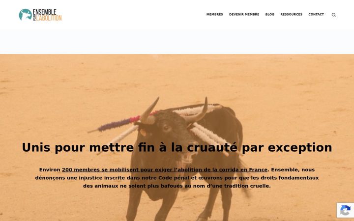 Screenshot di ensemblepourlabolition.fr