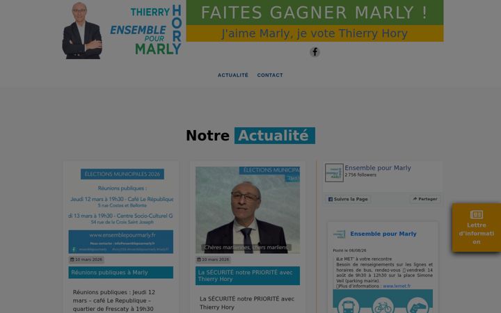 Screenshot di ensemblepourmarly.fr