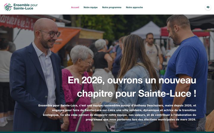 Screenshot di ensemblepoursainteluce.fr