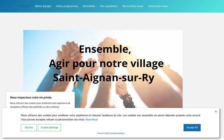 Screenshot di ensemblesasr.fr