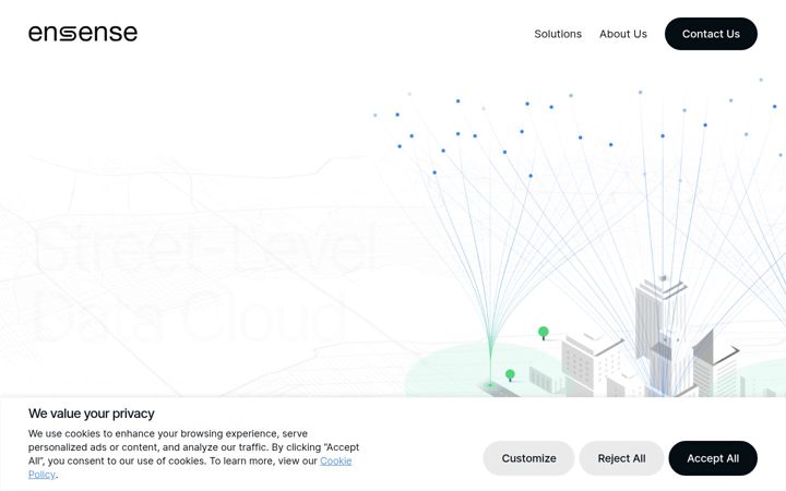 Screenshot di ensense.ai
