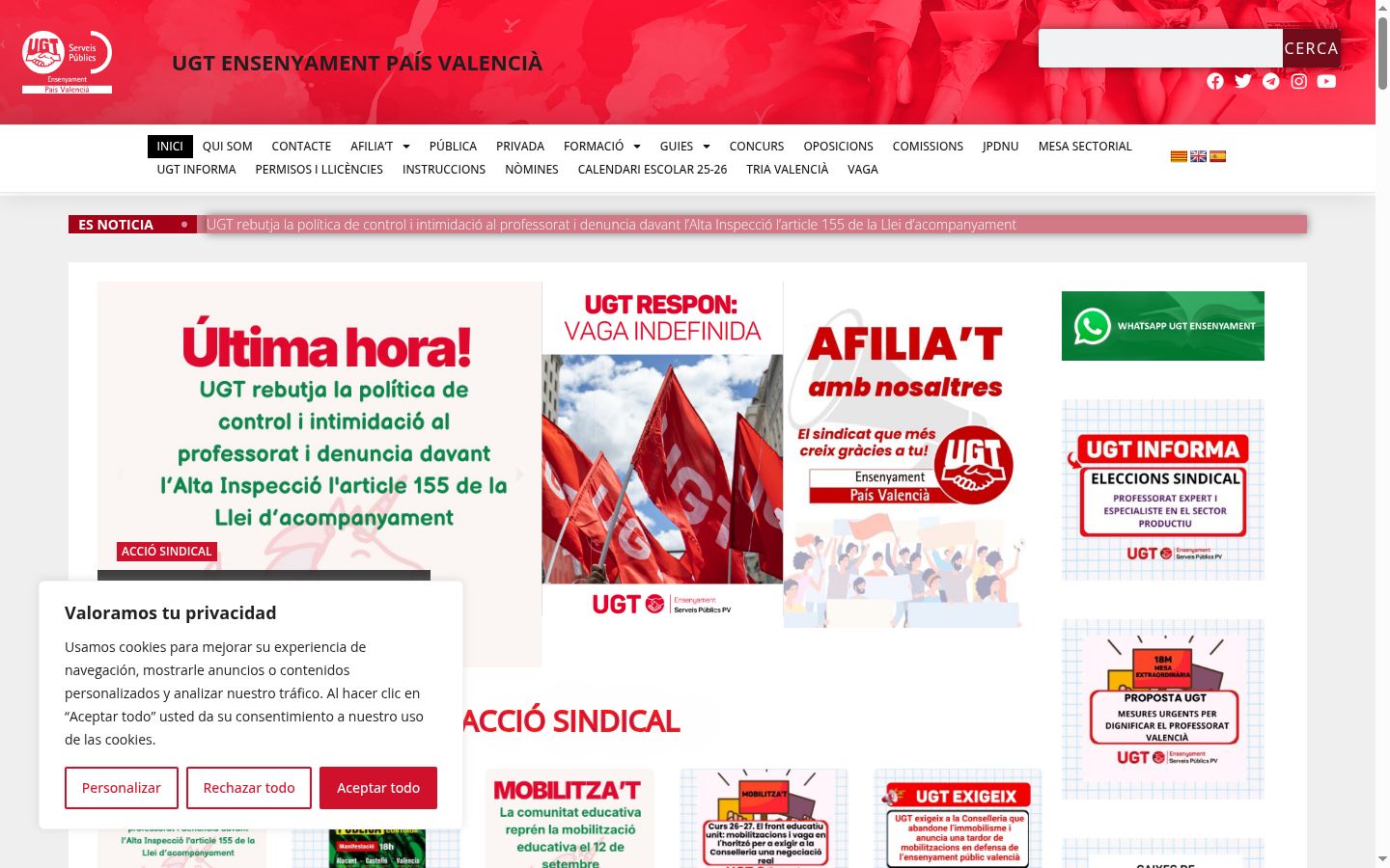 Snímka obrazovky banera súhlasu zobrazeného pred akoukoľvek interakciou