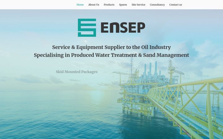 Screenshot von ensep.co.uk