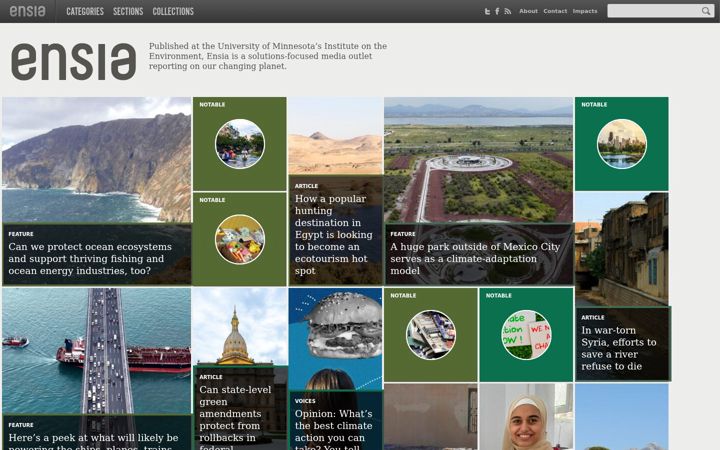 Screenshot of ensia.com