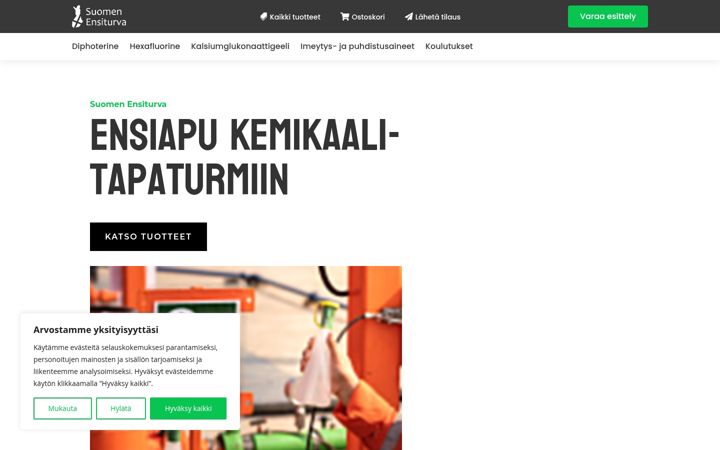 Captura de pantalla de ensiturva.fi