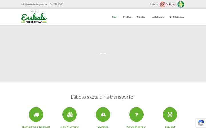 Skærmbillede af enskedebilexpress.se