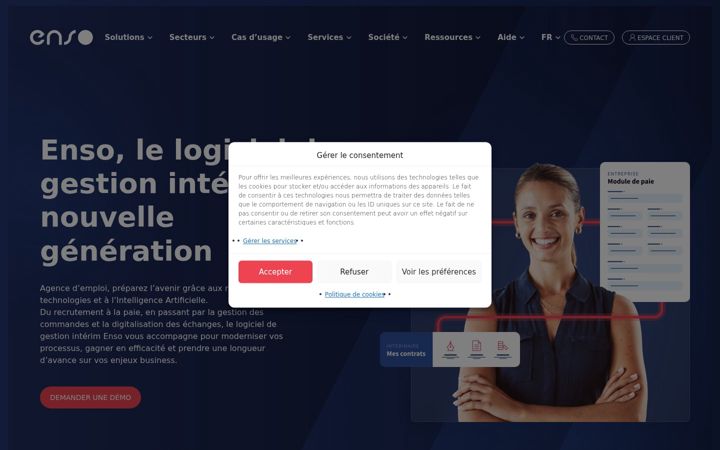 Screenshot di enso-groupe.fr