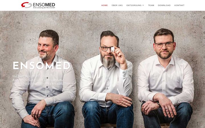 Screenshot von ensomed.de