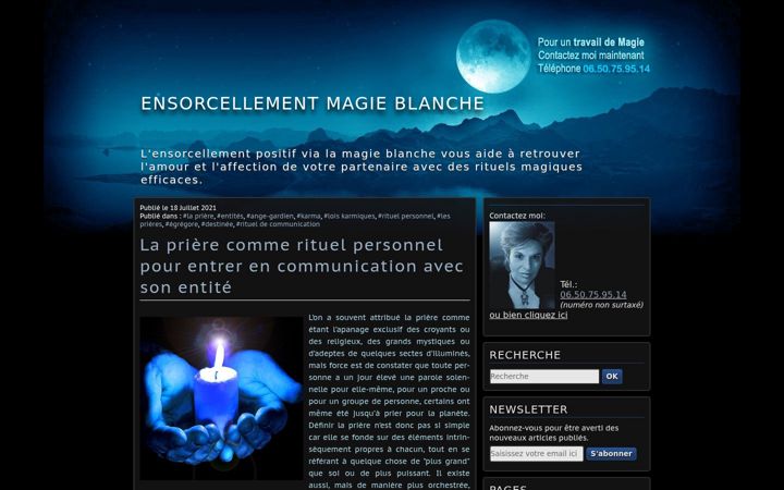 Képernyőkép: ensorcellement-magie-blanche.fr