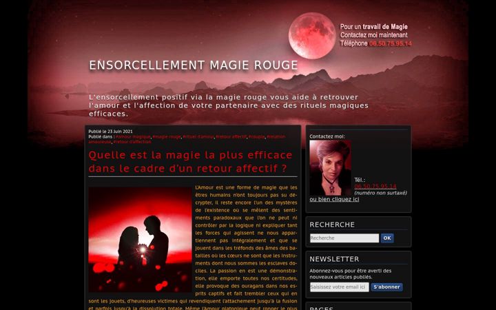 Képernyőkép: ensorcellement-magie-rouge.fr