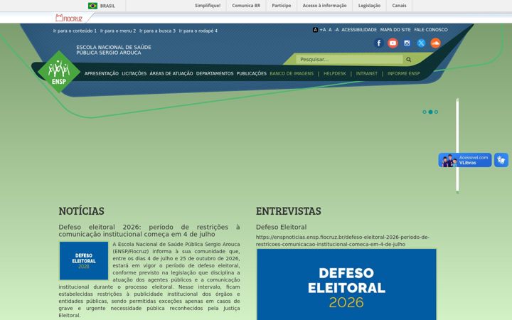 Screenshot von ensp.fiocruz.br