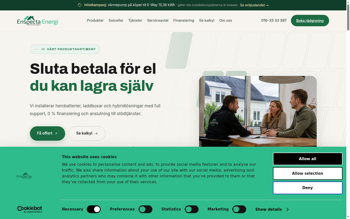 Sutikimo reklamjuostės, rodytos prieš bet kokią sąveiką, ekrano kopija