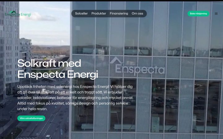 Screenshot of enspectaenergi.se