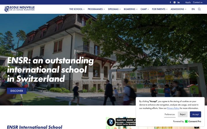 Ekrānuzņēmums no ensr.ch