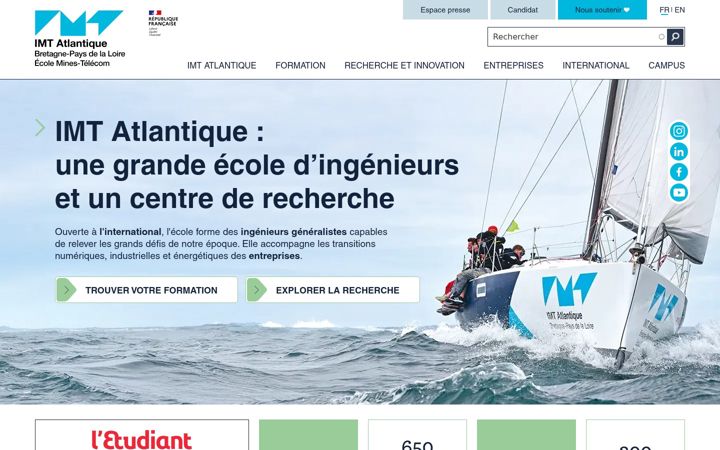 Screenshot of enst-bretagne.fr