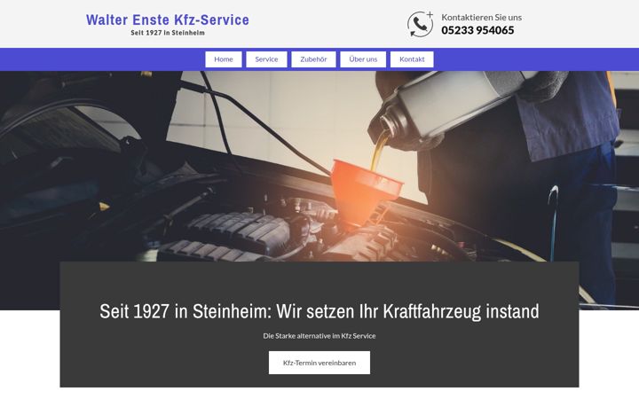 Screenshot von enste-kfz-service.de