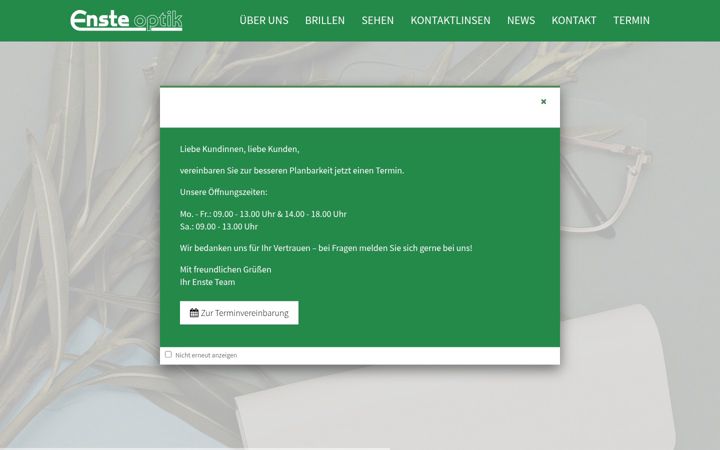 Screenshot von enste-optik.de